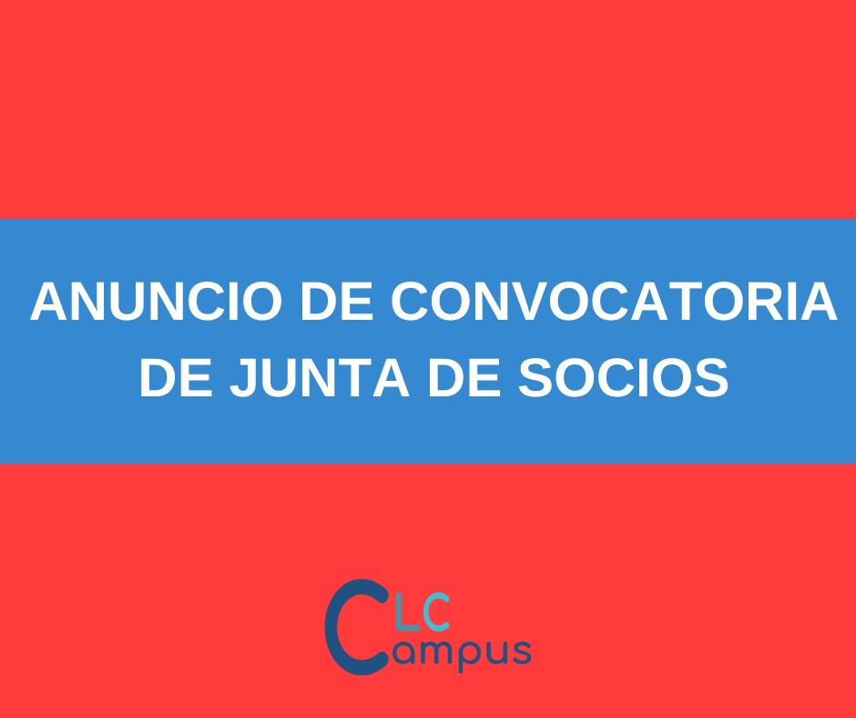 Anuncio convocatoria de junta de socios